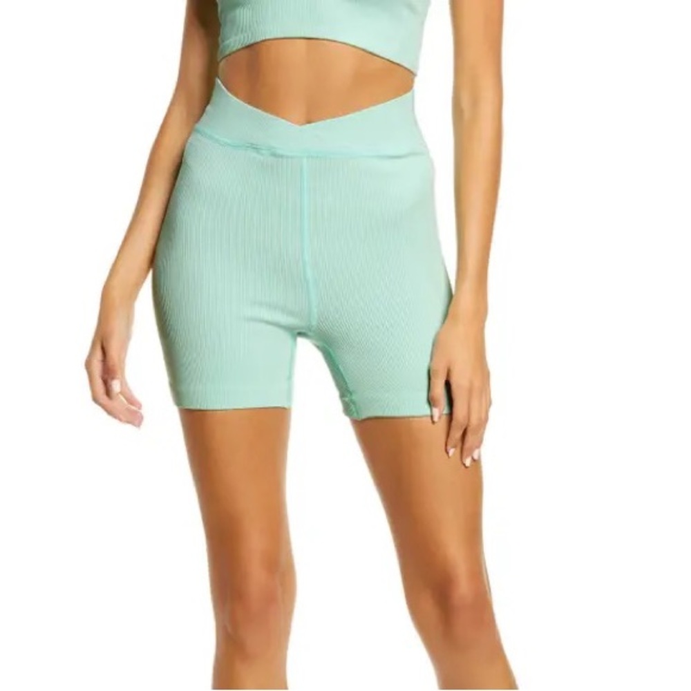Free People Movement Free Throw Short in Turquoise Mint - Picture 3 of 4